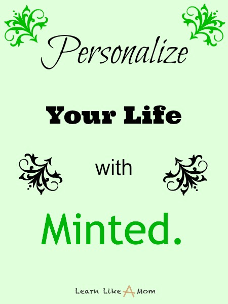Personalize your life with Minted. - Learn Like A Mom! http://learnlikeamom.com/creative-corner/decorating/personalize-life-minted/  #minted #homedecor