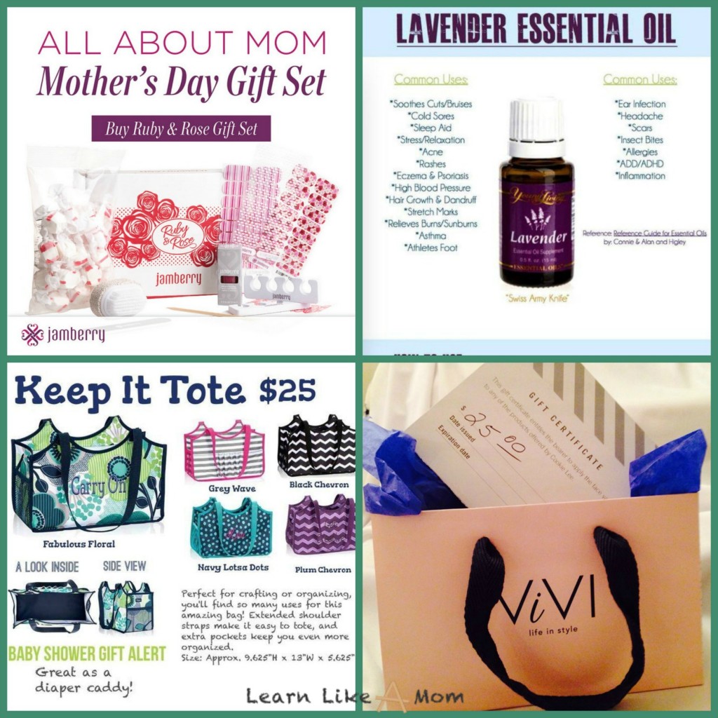 Online Mother's Day Shopping Mall! Your chance to WIN awesome products and shop for yourself or those special women in your life! Items roughly $10-$100 http://learnlikeamom.com/online-mothers…-shopping-mall/ #mothersday #gifts #giveaway #jamberry #thirtyone #youngliving #vivijewelry