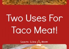 Two Uses For Taco Meat